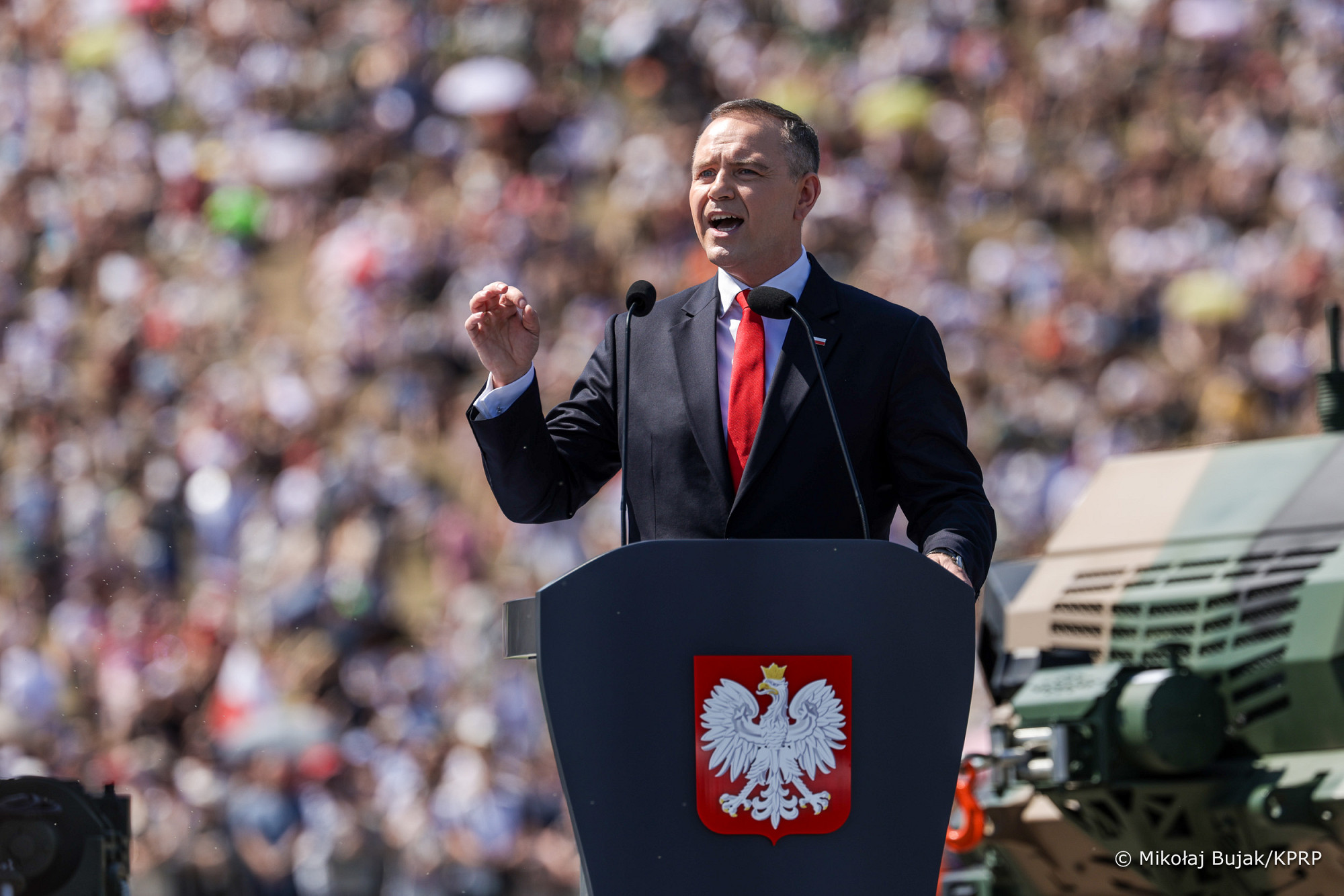 Prezydent Karol Nawrocki chce zwiększyć obronność Polski. Mowa o 5 proc. PKB
