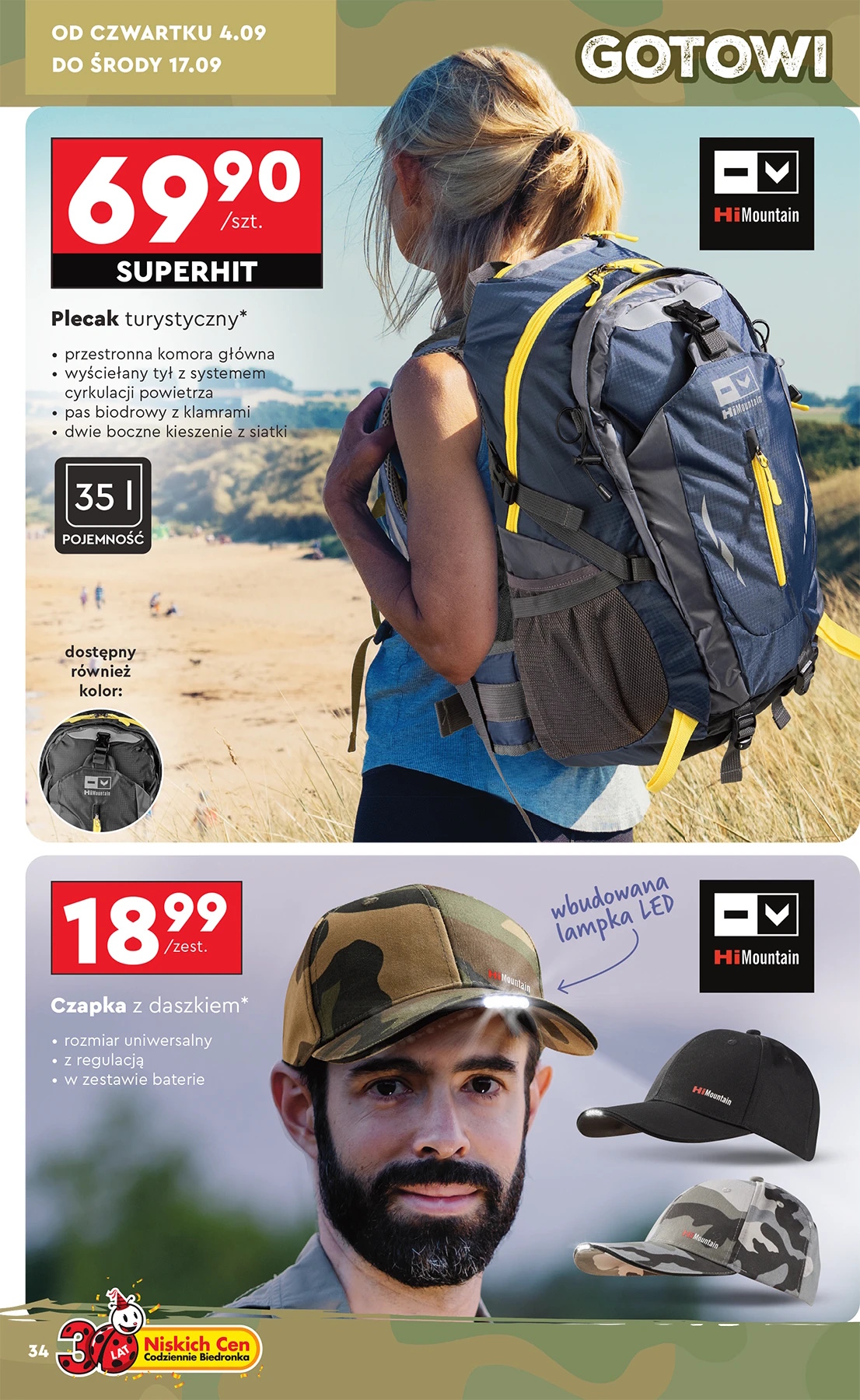 Biedronka startuje z ofertą survivalową. Nie kończy się na plecaku