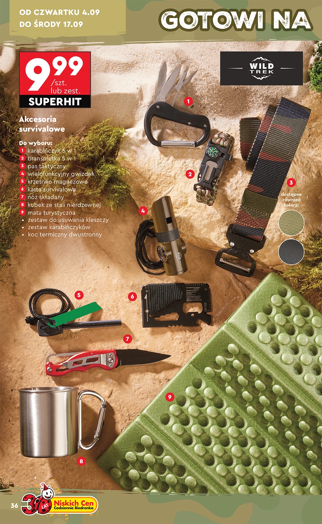 Biedronka startuje z ofertą survivalową. Nie kończy się na plecaku