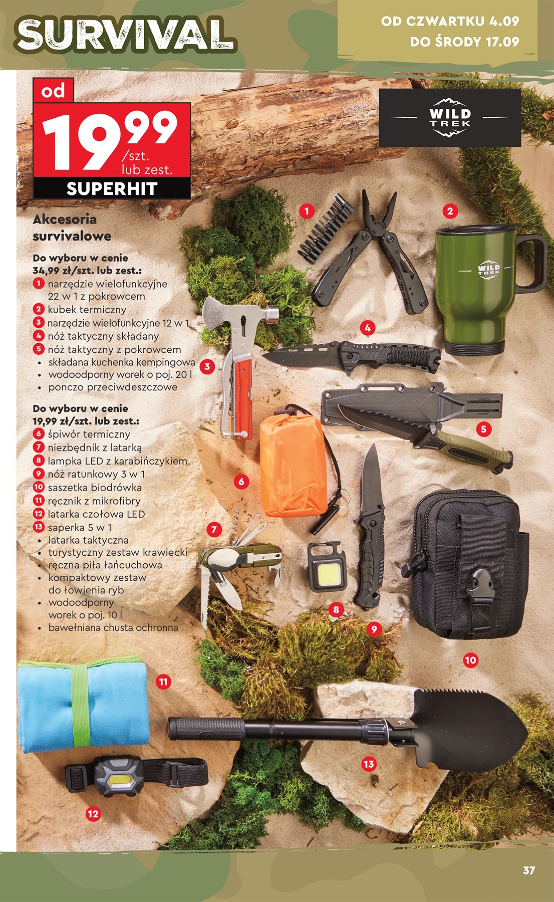 Biedronka startuje z ofertą survivalową. Nie kończy się na plecaku