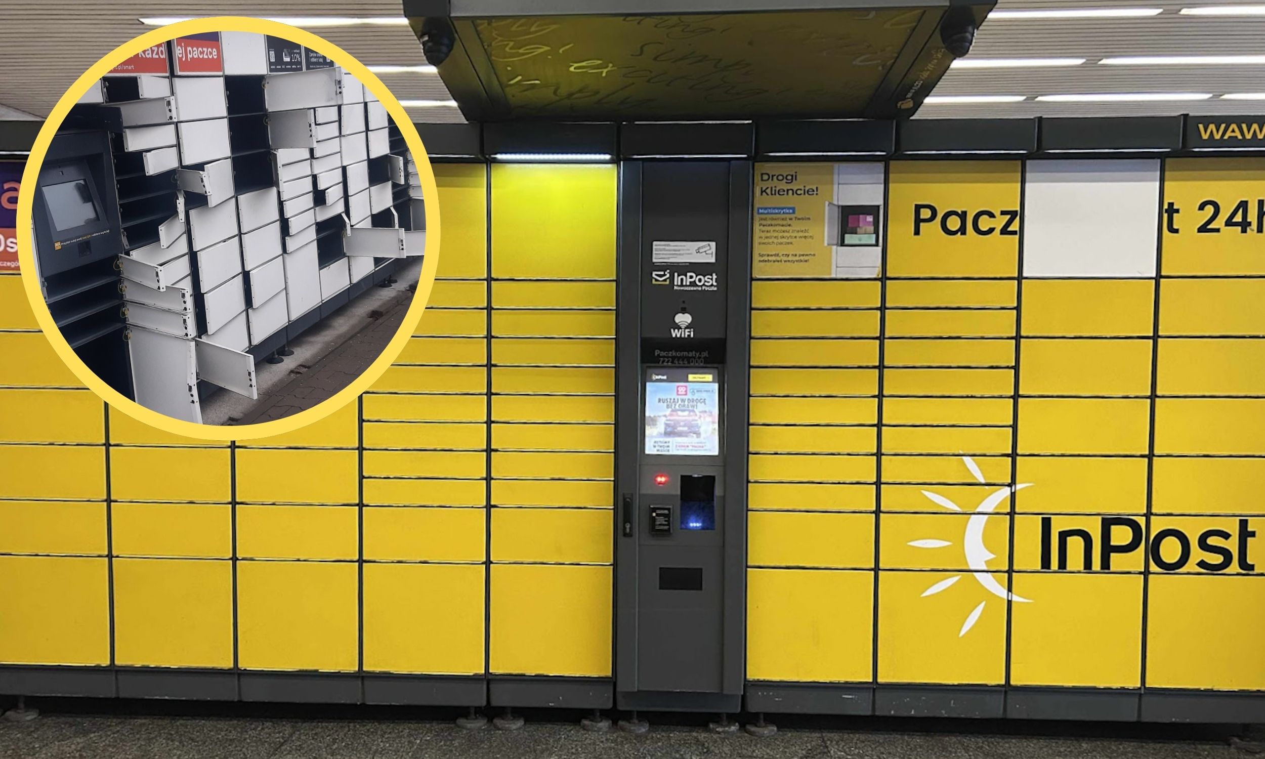 Zastali paczkomat w takim stanie. Wyczyszczony do zera